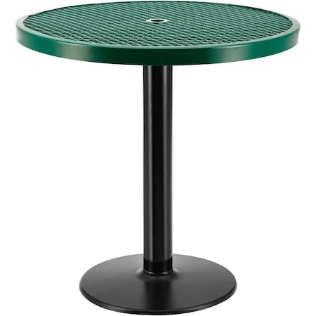 Global Industrial 36in Round Outdoor Counter Height Table, 36inH, Green 278002GN
